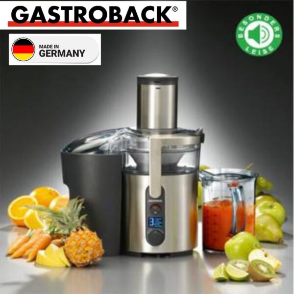 Gastroback 40151 Design Multi Juicer Digital, 1300W, speed settings, 2L  pulp container